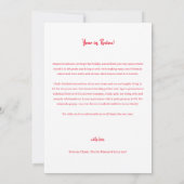 Année d'évaluation 9 Photo Joyeux Noël Carte (Dos)