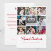 Année d'évaluation 9 Photo Joyeux Noël Carte (Devant / Derrière)