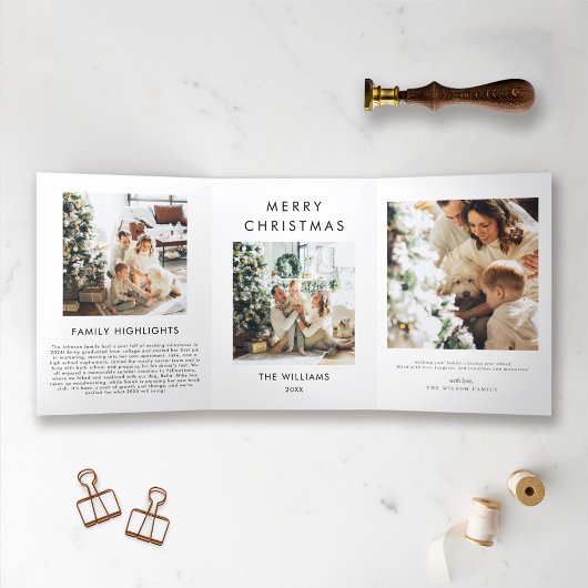 Année d'examen Carte de Noël moderne