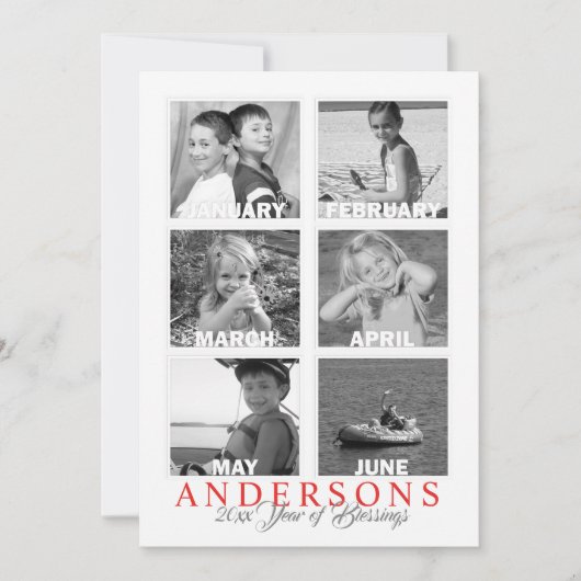 Année d'examen Double face Multi Carte photo (Devant)