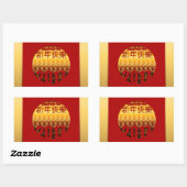 Année d'or du coq 2017 R autocollant (Feuille)