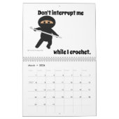 Année du calendrier amusant Crochet-Fun Yarn-o-lic (Mar 2026)