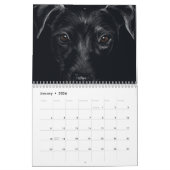 Année du calendrier des dessins de chiens (Jan 2026)