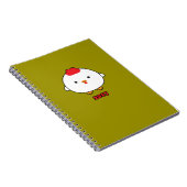 Année du carnet de notes à spirale du coq 2017 (Côté Droit)