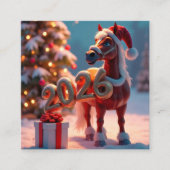 Année du Carte de visite du cheval 2026 (Devant)