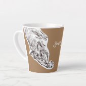 Année Du Cat Kitty Enk Dessin Latte Mug (Angle gauche)