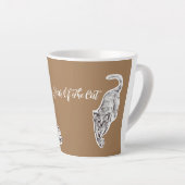 Année Du Cat Kitty Enk Dessin Latte Mug (Angle droit)