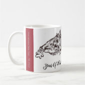 Année Du Chat Kitty Ink Dessin Mug (Gauche)