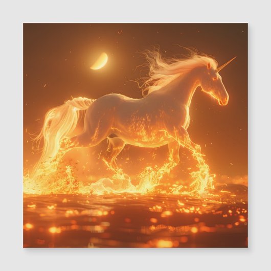Année du Cheval de Feu 2026, Carte Magnétique (Devant)