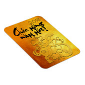 Année du chien 2018 Salutation dans le Magnet d'or (Côté Droit)