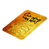 Année du chien 2018 Salutation dans le Magnet d'or (Côté Gauche)