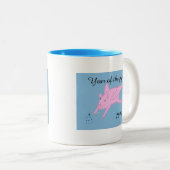 Année du cochon, baguette de cochon volant, tasses (Devant droit)