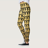 Année du coq chinois 2017 dégradé jaune Leggings (Gauche)