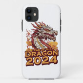 Année du dragon 2024 coques iphone, Dragon 2024 (Dos)