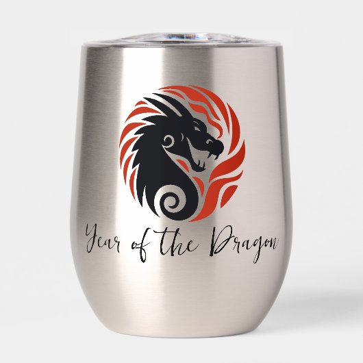 Année du Dragon Design Vin Thermal Tumbler (Avant)