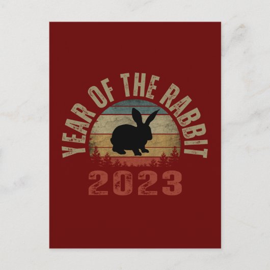 ANNÉE DU LAPIN 2023 INVITATION (Devant)