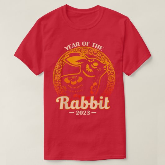 Année Du Lapin Nouvel An Chinois 2023 T-Shirt 1 (Design devant)