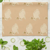 Année du Rabbit Ecru serviette de cuisine (Plié)