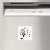 "Année du rat" Magnet asiatique Rat (In Situ (Lave-vaisselle))