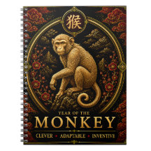 Année du Singe  Cahier de Luxe du Zodiaque Chinois