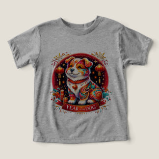 Année du T-shirt enfant chien,