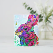 ANNÉE DU ZODIAQUE LAPIN |  Colorbook Carte postale (Debout devant)