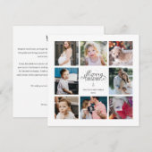 Année en revue 8 Carte de vacances pour Collage de (Devant / Derrière)