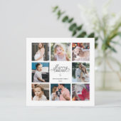 Année en revue 8 Carte de vacances pour Collage de (Debout devant)