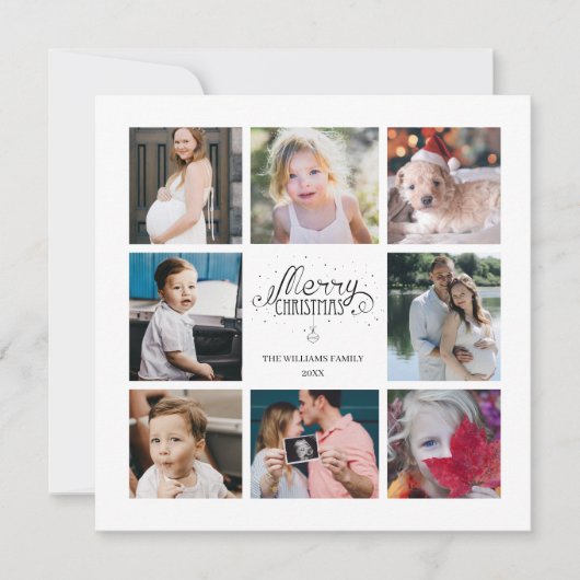 Année en revue 8 Carte de vacances pour Collage de (Devant)