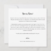 Année en revue 8 Photo Collage Carte de Noël (Dos)