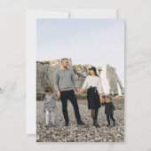 Année en revue Cartes photos de Noël de la famille (Dos)