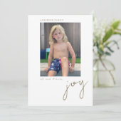 Année en revue Joie Photo simple Appartement Carte (Debout devant)