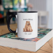 Année établie | Aquarelle Papa Bear Mug