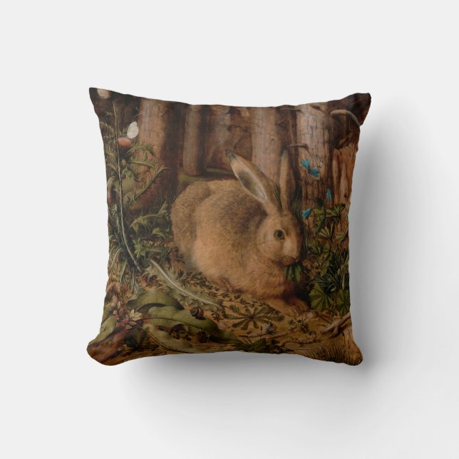 Année européenne du lapin de peinture 2023 Coussin (Recto)