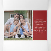 Année familiale en revue Photos Tri-Fold Holiday C (Intérieur au milieu)