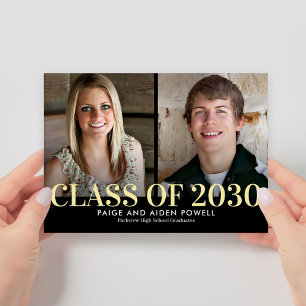 Année Finale Editable Colour Graduation Invitation