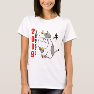 Année mignonne du T-shirt de boeuf
