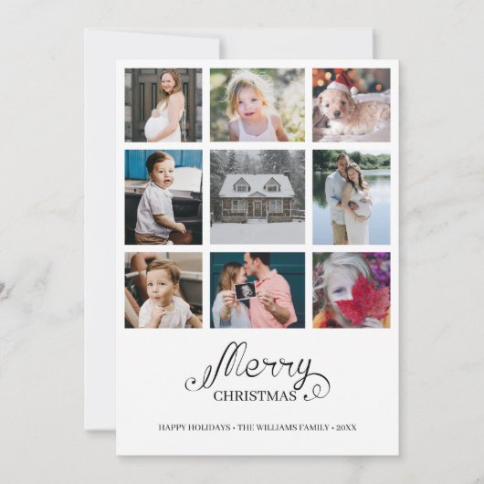 Année moderne en revue 9 Photo Collage Carte de va (Devant)