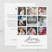 Année moderne en revue 9 Photo Collage Carte de va (Devant / Derrière)