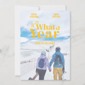 Année moderne en revue Carte photo de vacances (Devant)