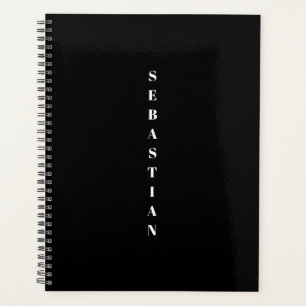 Année ou monogramme minimaliste de nom vertical no