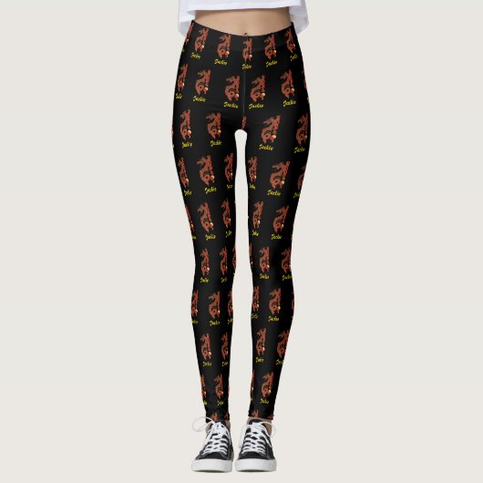 Année personnalisée des Leggings de Dragon (Devant)