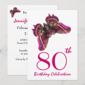 Année personnalisée Fête d'anniversaire Invitation (Devant / Derrière)