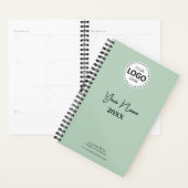 Année personnalisée, logo, nom et texte, journal e (Devant avec enveloppe)
