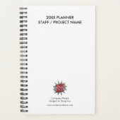 Année personnalisée, logo, texte, journal blanc (Devant)