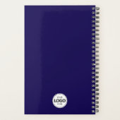 Année personnalisée, logo, texte, journal bleu (Dos)