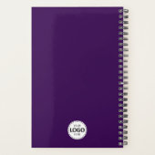 Année personnalisée, logo, texte, journal violet (Dos)