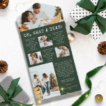 Année Verte En Revue Tripler Cartes<br><div class="desc">Cherchez les moments les plus précieux de votre année avec nos "Cartes triplées de l'année verte". Le texte en blanc gras "Oh, What A Year", écrit en police de caractères vintage, s'associe parfaitement à vos photos de famille préférées sur un fond vert de forêt riche. Ajoutez un message spécial et...</div>