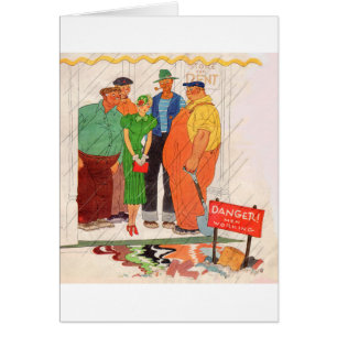 Années 1930 braves hommes et jolie dame