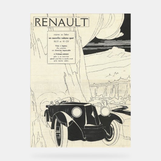 Années 1930 Renault Advert de l'illustration (Recto)